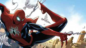Картинка рисованное комиксы spider-man