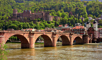 Картинка germany +heidelberg города -+мосты мост река