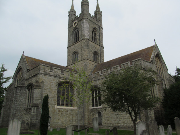 Обои картинки фото st mary the virgin church, ashford, kent, uk, города, - католические соборы,  костелы,  аббатства, st, mary, the, virgin, church