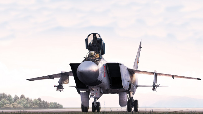 Обои картинки фото миг-31б, авиация, боевые самолёты, реактивный, истребитель, аэродром, wallhaven, военные, самолеты