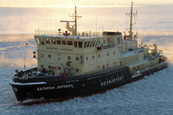 Картинка корабли ледоколы снег лед ледокол капитан зарубин rosmorport