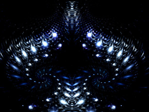 Картинка 3д графика fractal фракталы фон узор