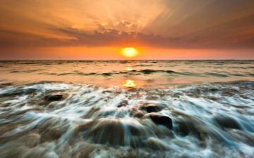 Картинка природа восходы закаты море восход