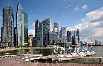 Картинка города сингапур здания
