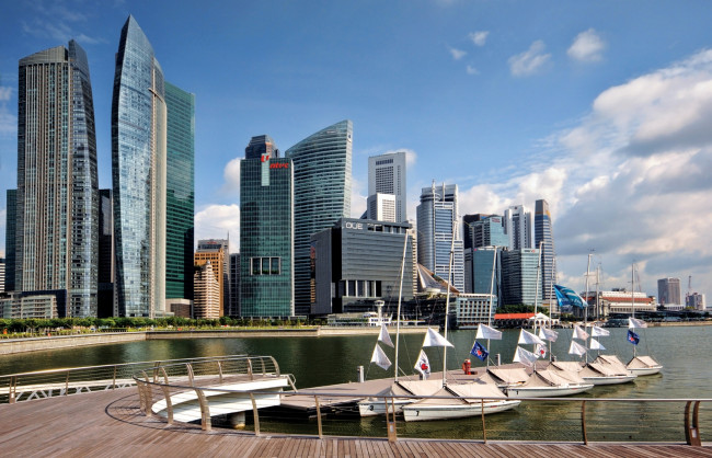 Обои картинки фото города, сингапур, здания