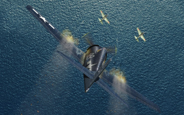 Картинка авиация 3д рисованые graphic вода