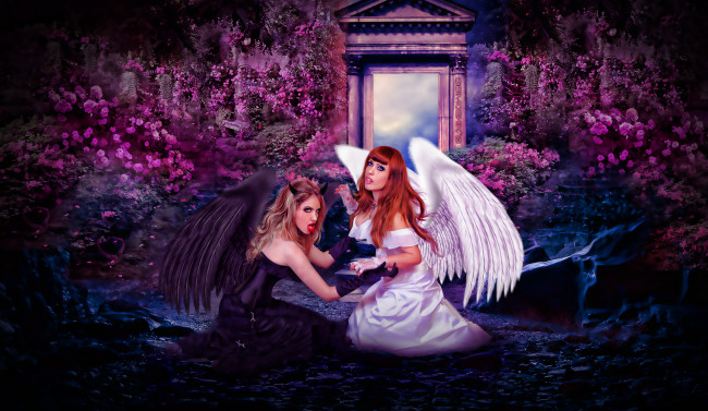 Обои картинки фото фэнтези, ангелы, крылья