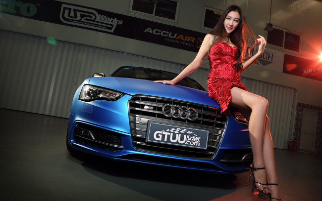 Обои картинки фото автомобили, авто с девушками, девушка, автомобиль, азиатка, взгляд