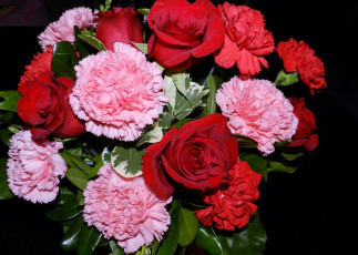 Картинка цветы букеты +композиции гвоздики розы