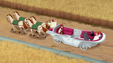 Картинка мультфильмы иван+царевич+и+серый+волк+3 лошадь карета