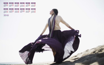 Картинка календари девушки шарф юбка