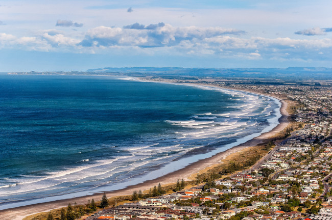 Обои картинки фото mount maunganui beach, города, - панорамы, пляж, побережье