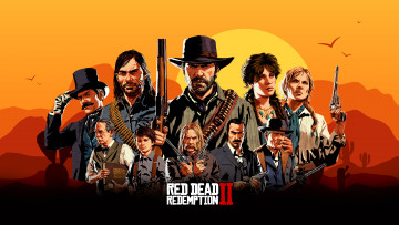 обоя видео игры, red dead redemption 2, action, шутер, red, dead, redemption, 2