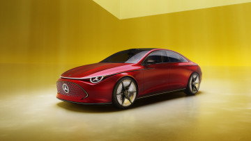 Картинка 2023+mercedes-benz+cla+class+concept автомобили mercedes-benz mercedes benz cla class concept мерседес красный