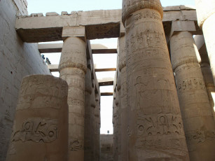 Картинка колонный зал луксор египет города исторические архитектурные памятники