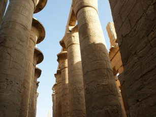 Картинка колонный зал луксор египет города исторические архитектурные памятники