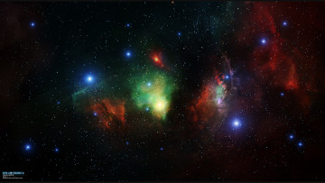 Картинка космос арт бесконечность созвездие туманность звезды