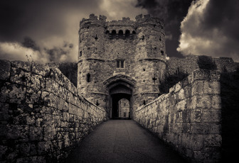 обоя carisbrooke, castle, gate, города, дворцы, замки, крепости, ворота, стены, башни, замок
