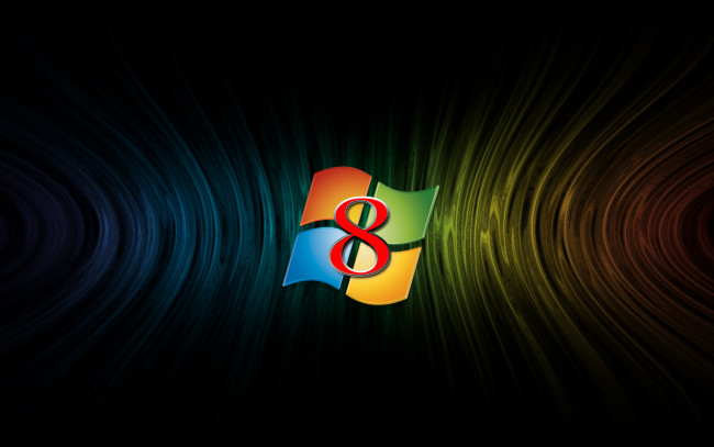 Обои картинки фото компьютеры, windows 8, цифра, логотип, фон