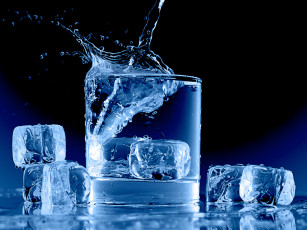 Картинка еда напитки кубики льда вода
