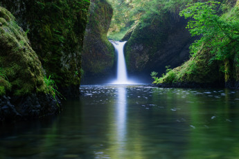 обоя природа, водопады, поток, вода, зелень