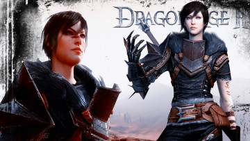 Картинка dragon age ii видео игры доспехи девушка-воин