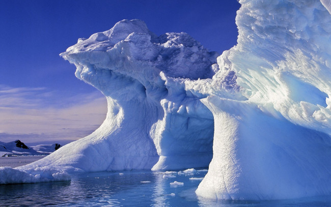 Обои картинки фото природа, айсберги, ледники, айсберг, лед, море