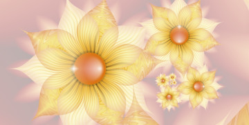 Картинка 3д+графика flowers+ цветы лепестки фон