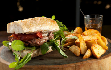 Картинка еда бутерброды +гамбургеры +канапе соус мясо салат гамбургер картошка