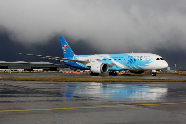 Обои картинки фото boeing 787-8 dreamliner, авиация, пассажирские самолёты, авиалайнер