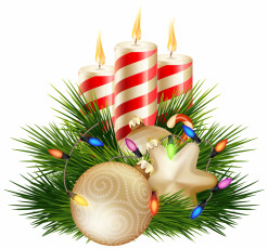 Картинка праздничные векторная+графика+ новый+год свеча ветки фон новый год праздник