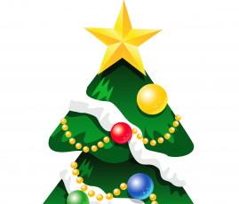 Картинка праздничные векторная+графика+ новый+год украшения елка праздник фон новый год