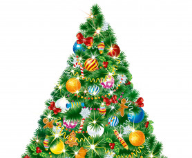 Картинка праздничные векторная+графика+ новый+год елка фон новый год праздник украшения