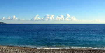 Картинка природа побережье море облака пляж