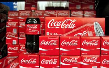 обоя бренды, coca-cola, бутылка, ящики