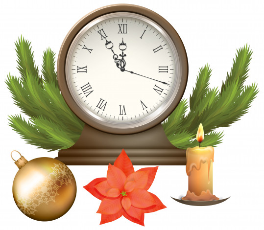 Обои картинки фото праздничные, векторная графика , новый год, новый, год, праздник, фон, ветки, часы