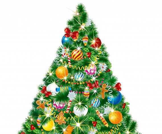 Обои картинки фото праздничные, векторная графика , новый год, елка, фон, новый, год, праздник, украшения