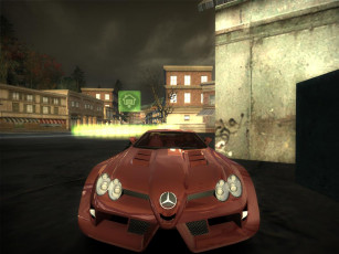 обоя mercedes, benz, slr, видео, игры, need, for, speed, most, wanted