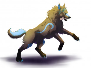Картинка рисованные животные +сказочные +мифические волк