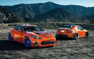 Картинка автомобили разные+вместе orange