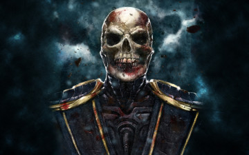 Картинка mortal+kombat видео+игры mortal+kombat+ 2011 скорпион без маски скелет череп ninja scorpion mortal kombat