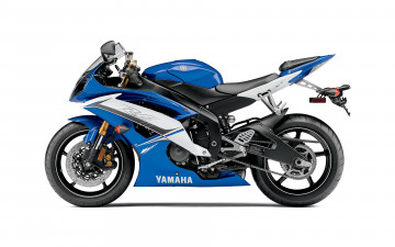 обоя мотоциклы, yamaha, синий, 2011, yzf-r6