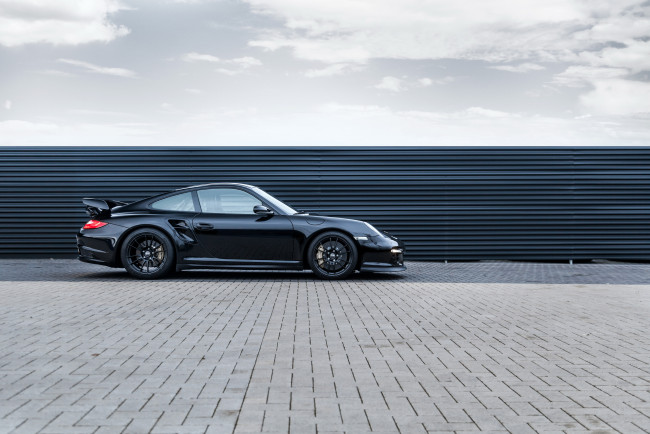 Обои картинки фото 2014 porsche 911 gt2, автомобили, porsche, тюнинг, черный