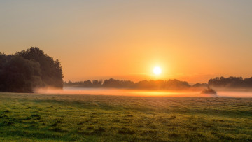 Картинка природа восходы закаты трава рассвет солнце поле пейзаж