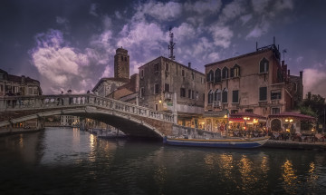 обоя ponte delle guglie, города, венеция , италия, простор