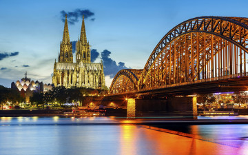 Картинка города кельн+ германия мост