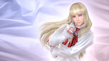 Картинка видео+игры tekken +dark+resurrection перчатки блондинка блузка девушка