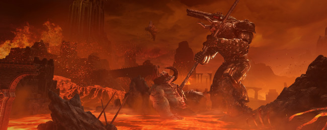 Обои картинки фото видео игры, doom eternal, doom, eternal, монстры, апокалипсис