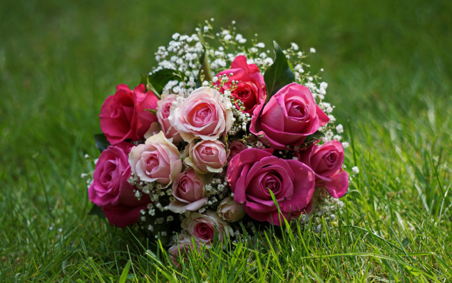 Обои картинки фото цветы, букеты,  композиции, розы