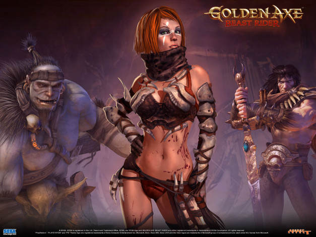 Обои картинки фото golden, axe, beast, rider, видео, игры